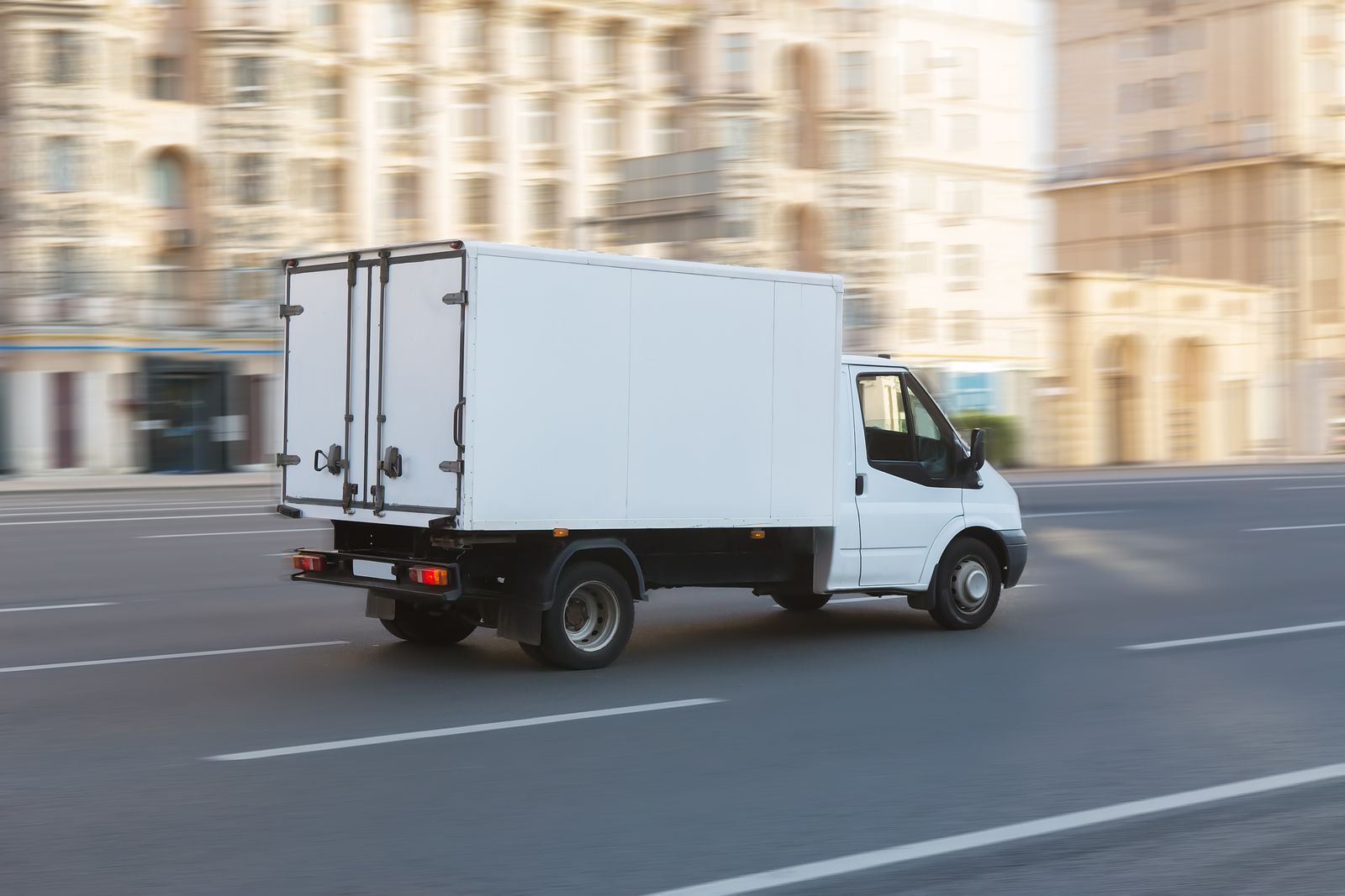 Box truck on a boulevard, a truck and motorcycle crash case for a Westlake Village accident attorney