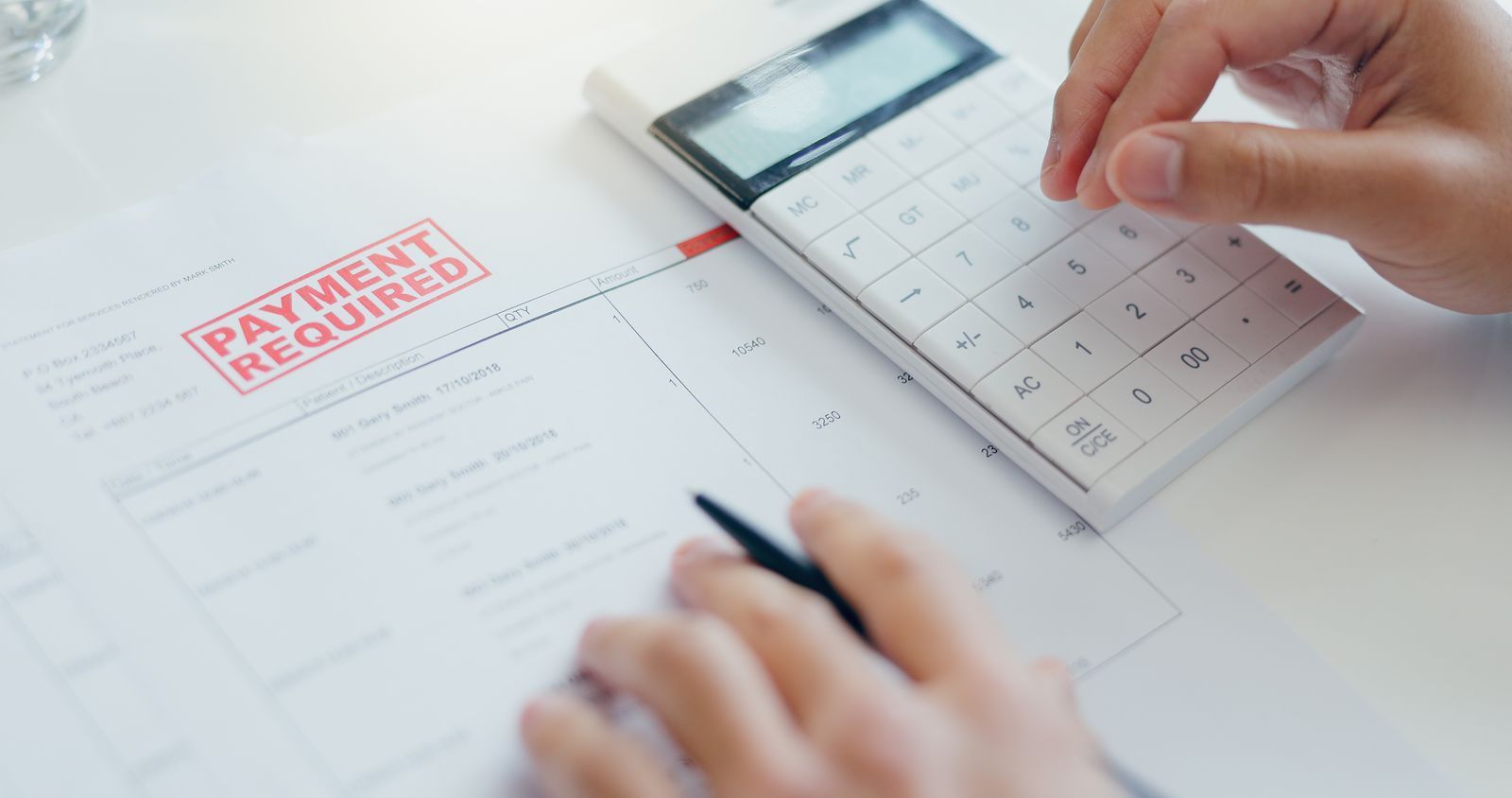 Medical bills and lost wage records reviewed by a motorcycle accident attorney near Westlake Village