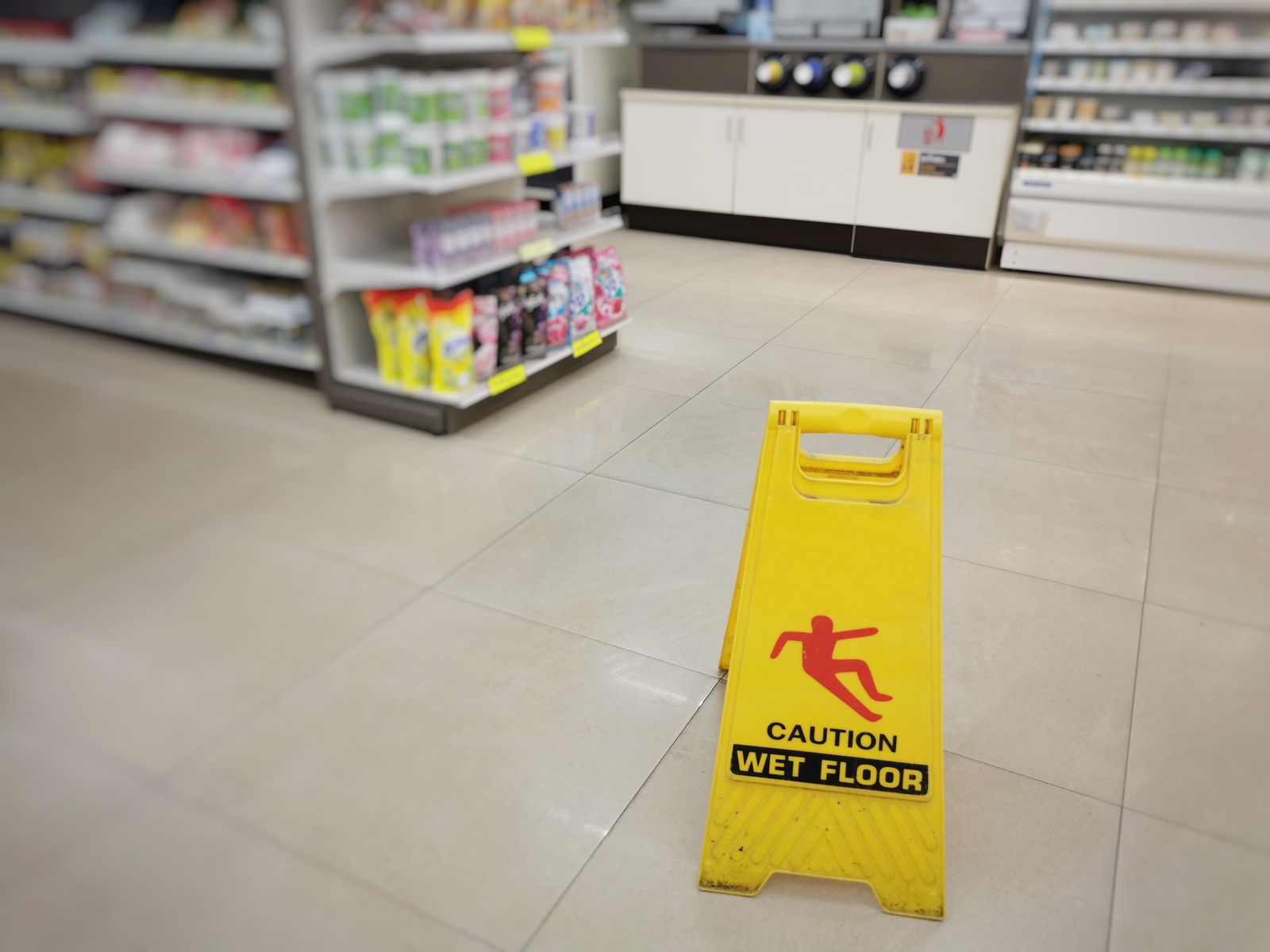 Wet floor hazard in a store, a slip and fall case for a personal injury lawyer in Thousand Oaks