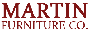 Martin Furniture Co. logo in maroon font on white background.
