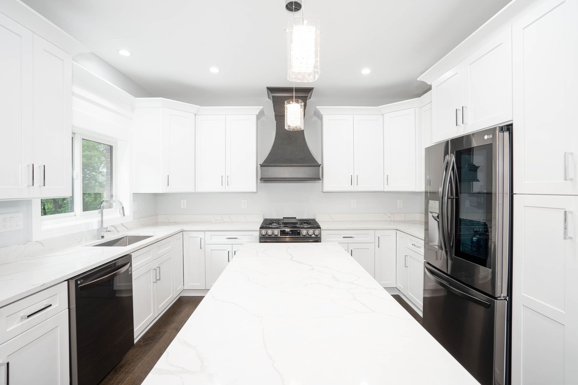 updated kitchen with new appliances