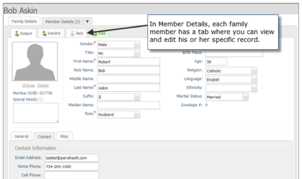 member detail