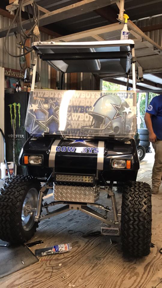 Golf Cart on the Repair Shop — Harlingen, TX — Golf Cart Repair Inc.
