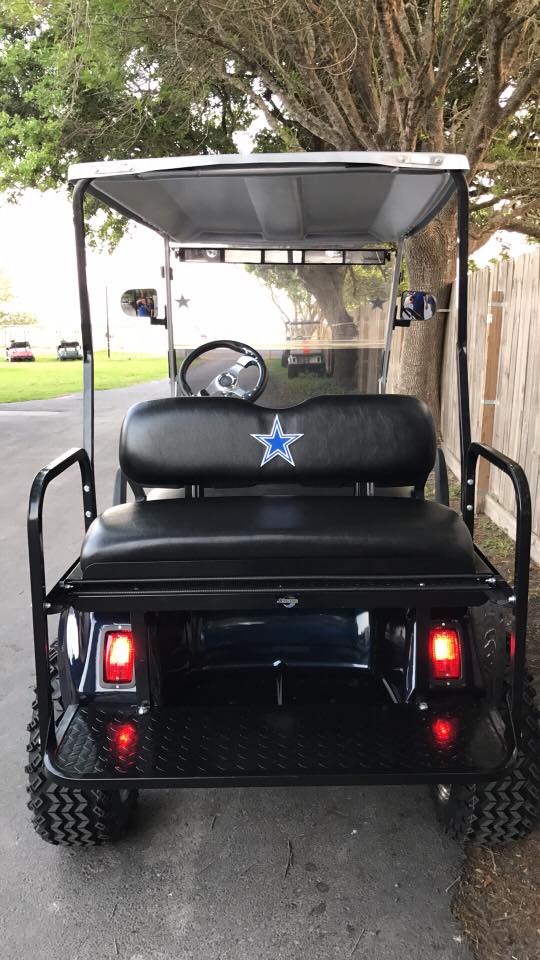 Golf Cart with Black Seat — Harlingen, TX — Golf Cart Repair Inc.