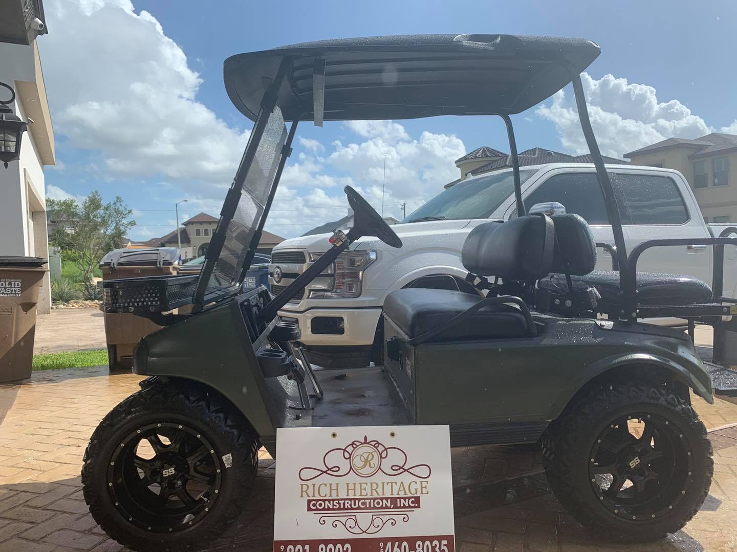 Dark Green Golf Cart — Harlingen, TX — Golf Cart Repair Inc.