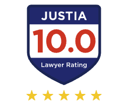 Justia badge with a rating of 10