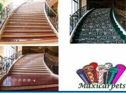 Hay muchos tipos diferentes de escaleras y alfombras.