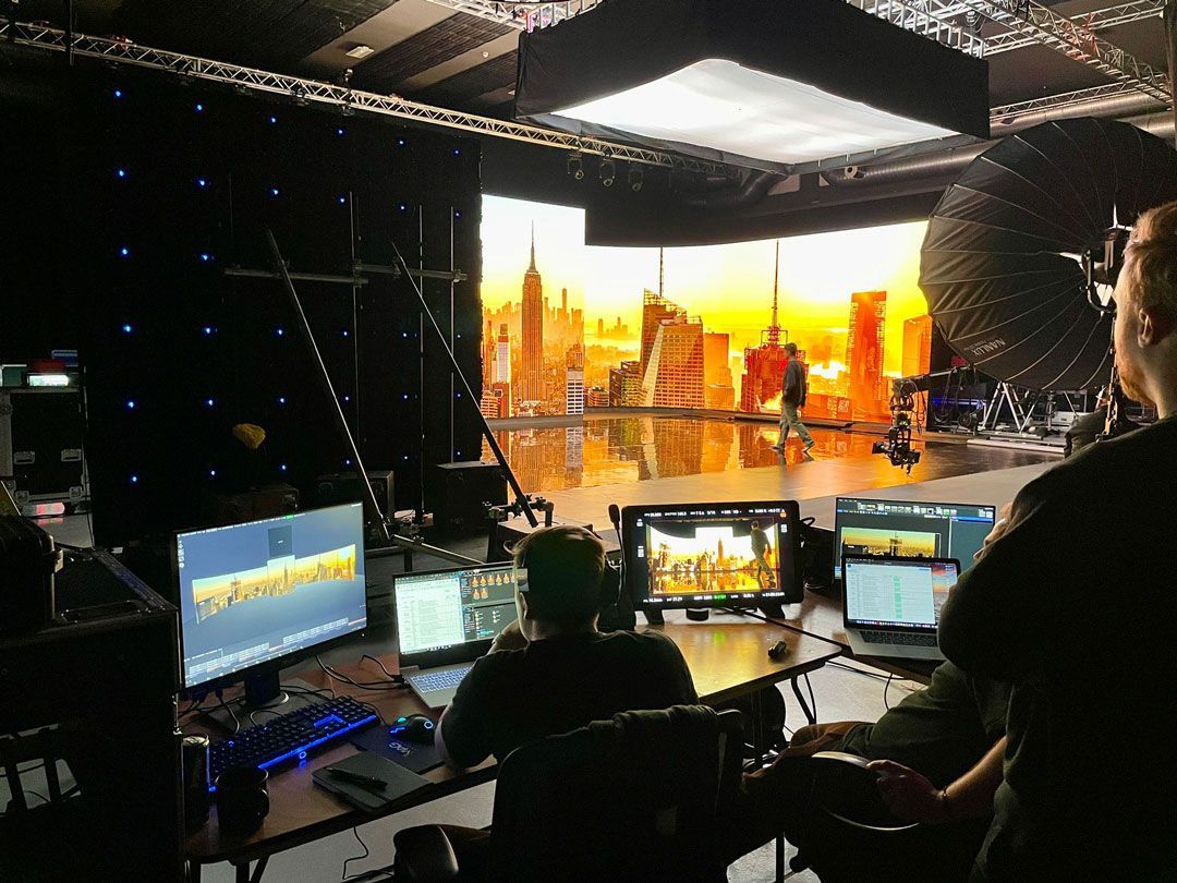 virtual production set for film companies