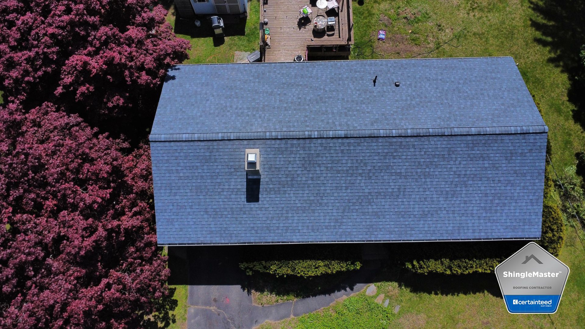 CertainTeed Landmark Pro blue shingles in Easthampton MA