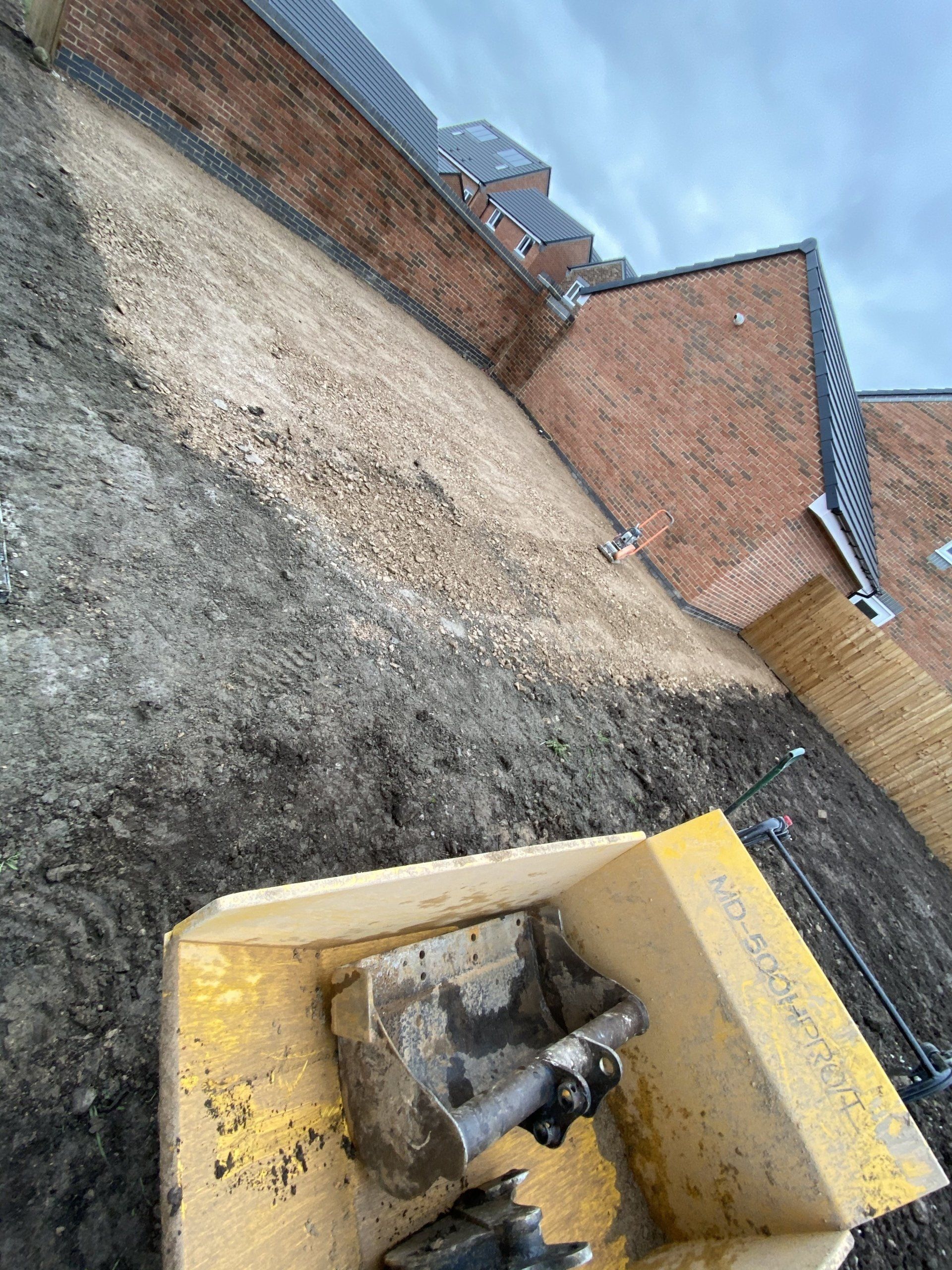New build ground levelling