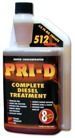 Bottle of PRI-D Complete Diesel Treatment with a black cap, white container, and brown and gold label.
