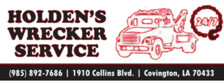 holden's wrecker service logo