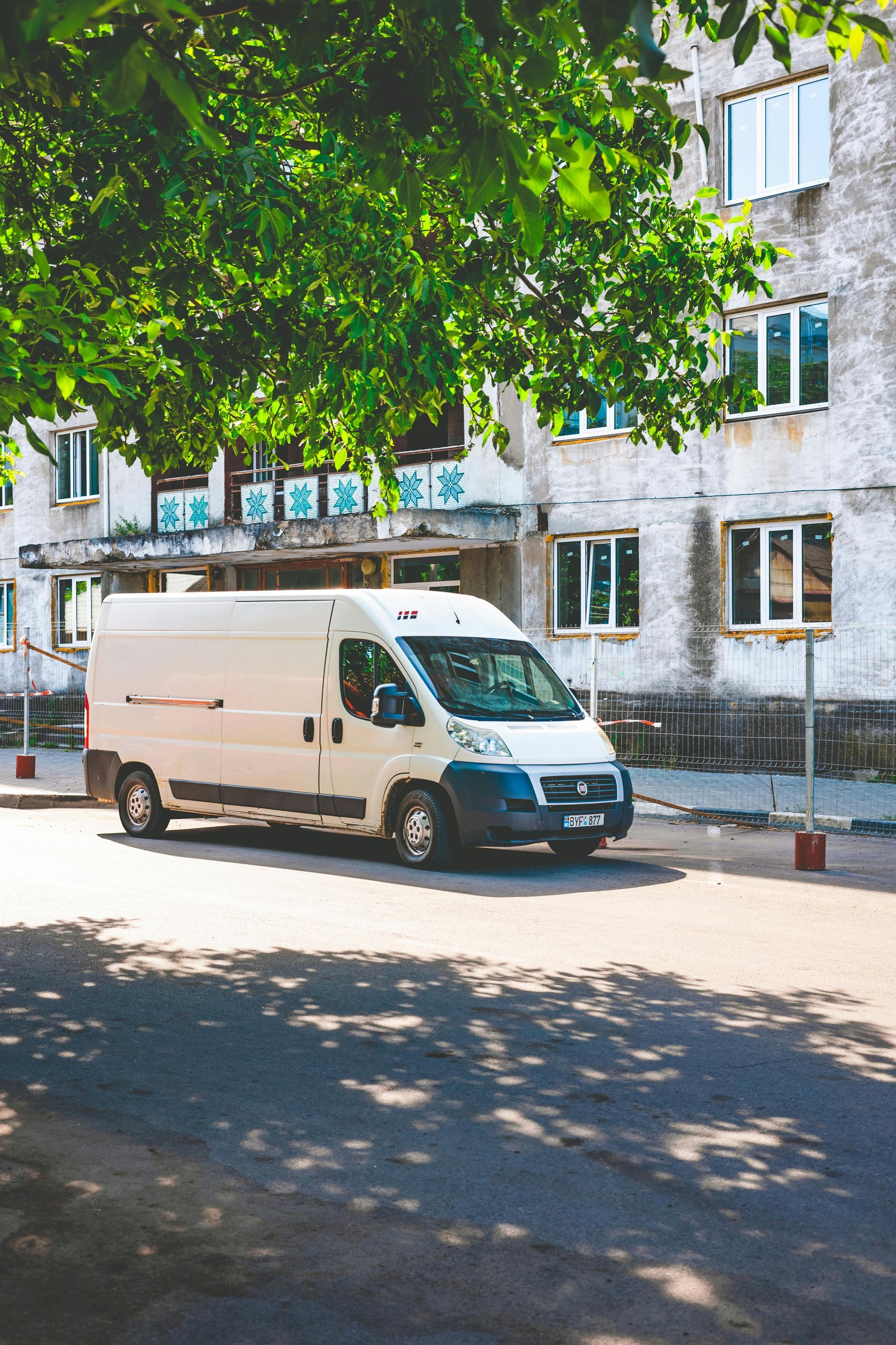 A commercial van