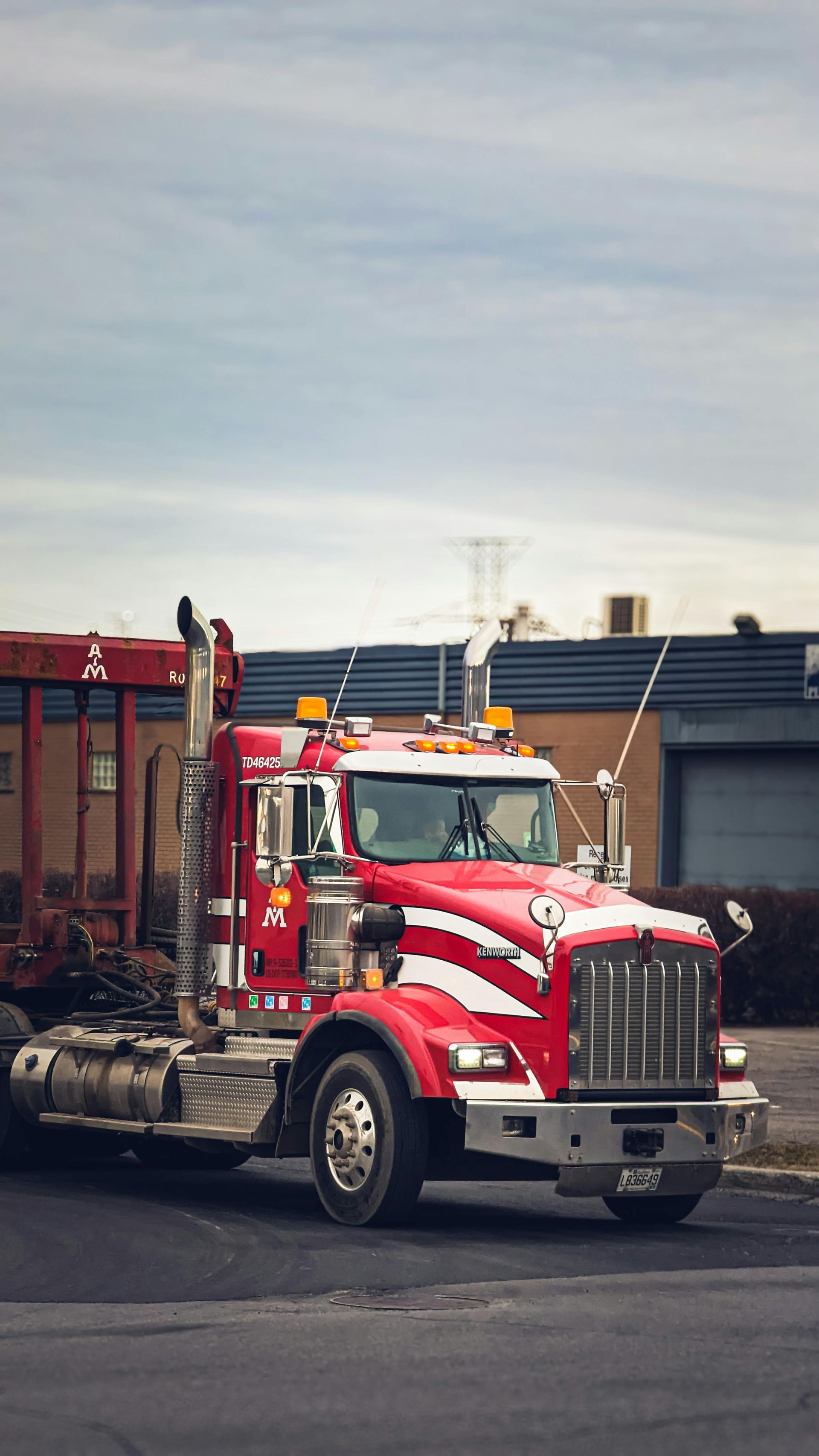 A commercial long haul truck