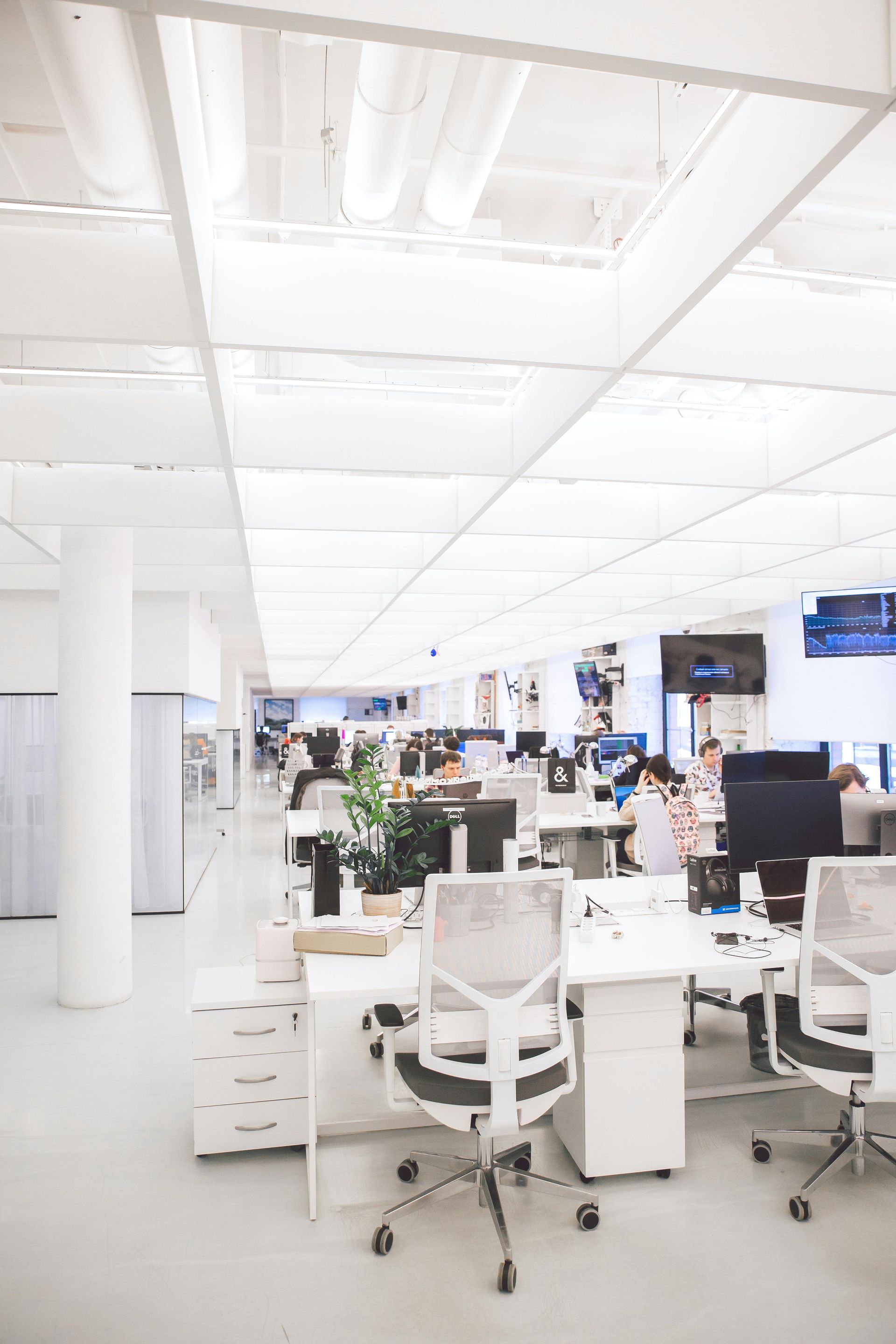 A commercial office interior