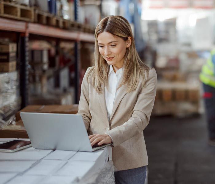 person using computer