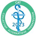 CAT 2023 logo: Green circle with text