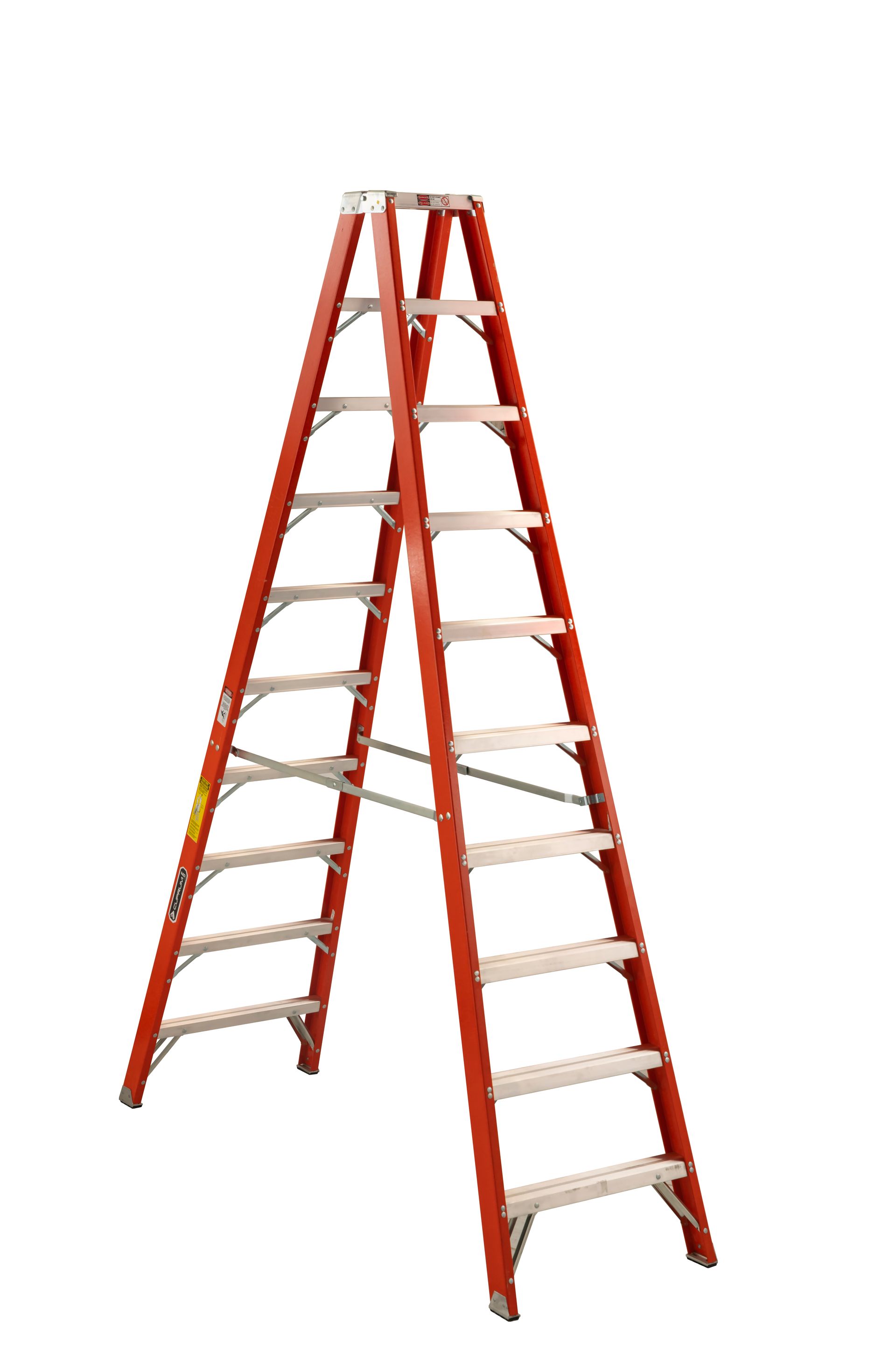 Escalera de tijera doble de fibra de vidrio - 530-10