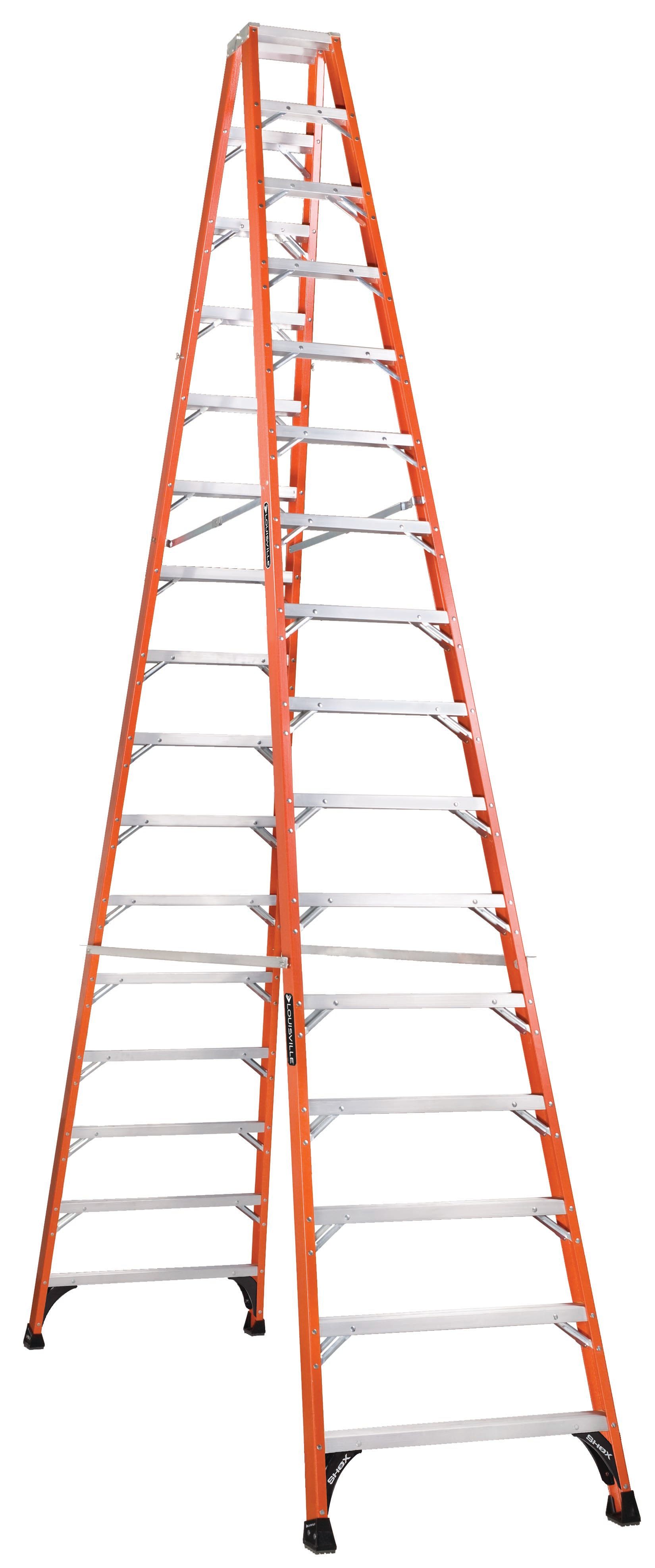 Escalera de tijera doble de fibra de vidrio - FM1416HD