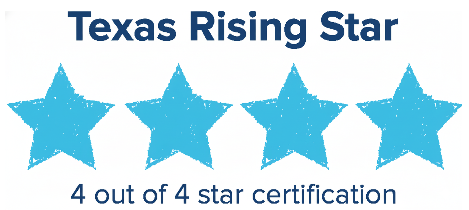Tesxas Rising Star - 4 stars certification