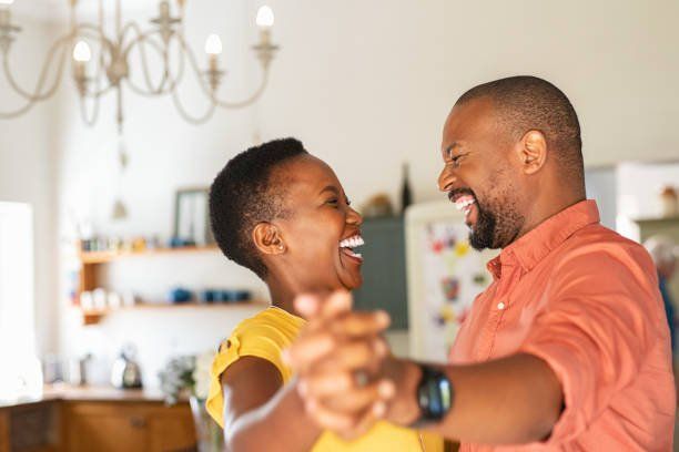 Two smiling couple