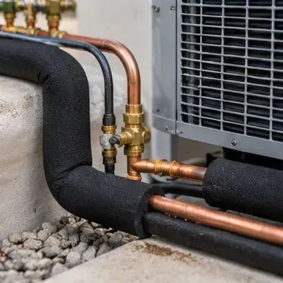 Knowledgeable HVAC contractor in Windsor County - VT assessing furnace and heat pump performance for year-round home comfort