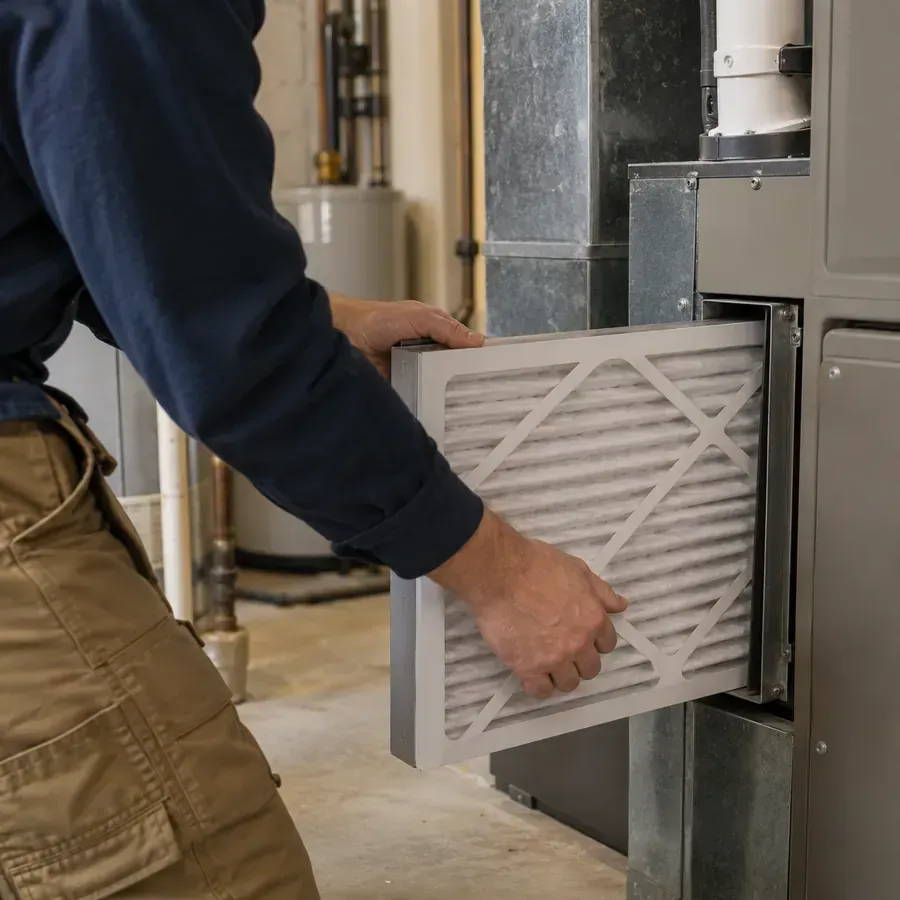Skilled HVAC contractor in Caledonia County - VT performing detailed furnace and boiler system inspections for residential properties