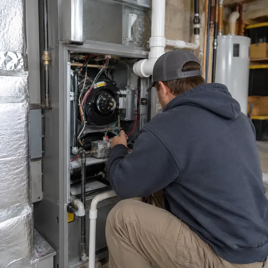 Knowledgeable HVAC contractor in Windsor County - VT evaluating heating and cooling systems for older homes and modern residential properties