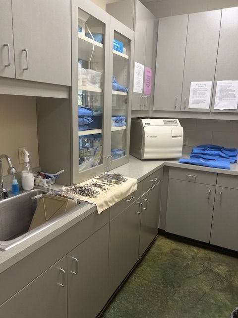 Our prep area
