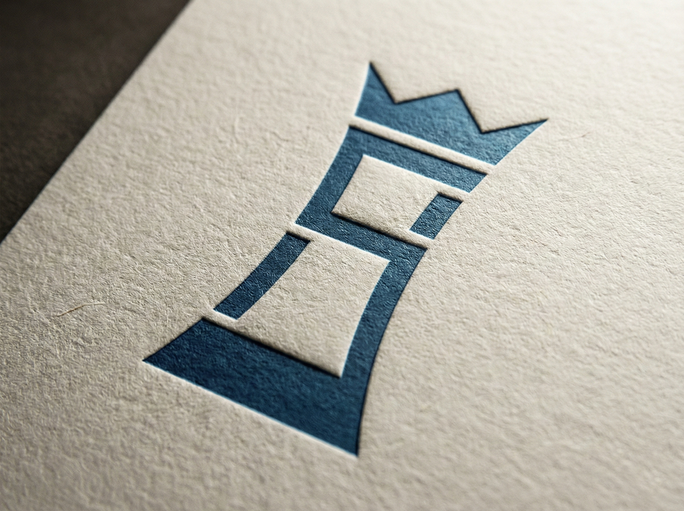 Strategic Outsourced Accounting logo textured white background.