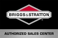 The briggs and stratton logo is on a black background.