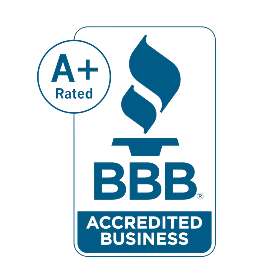 The bbb logo is a a+ rated accredited business