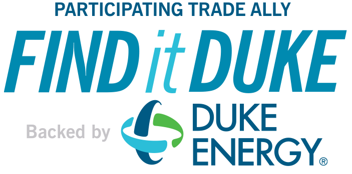 The logo for participating trade ally find it duke