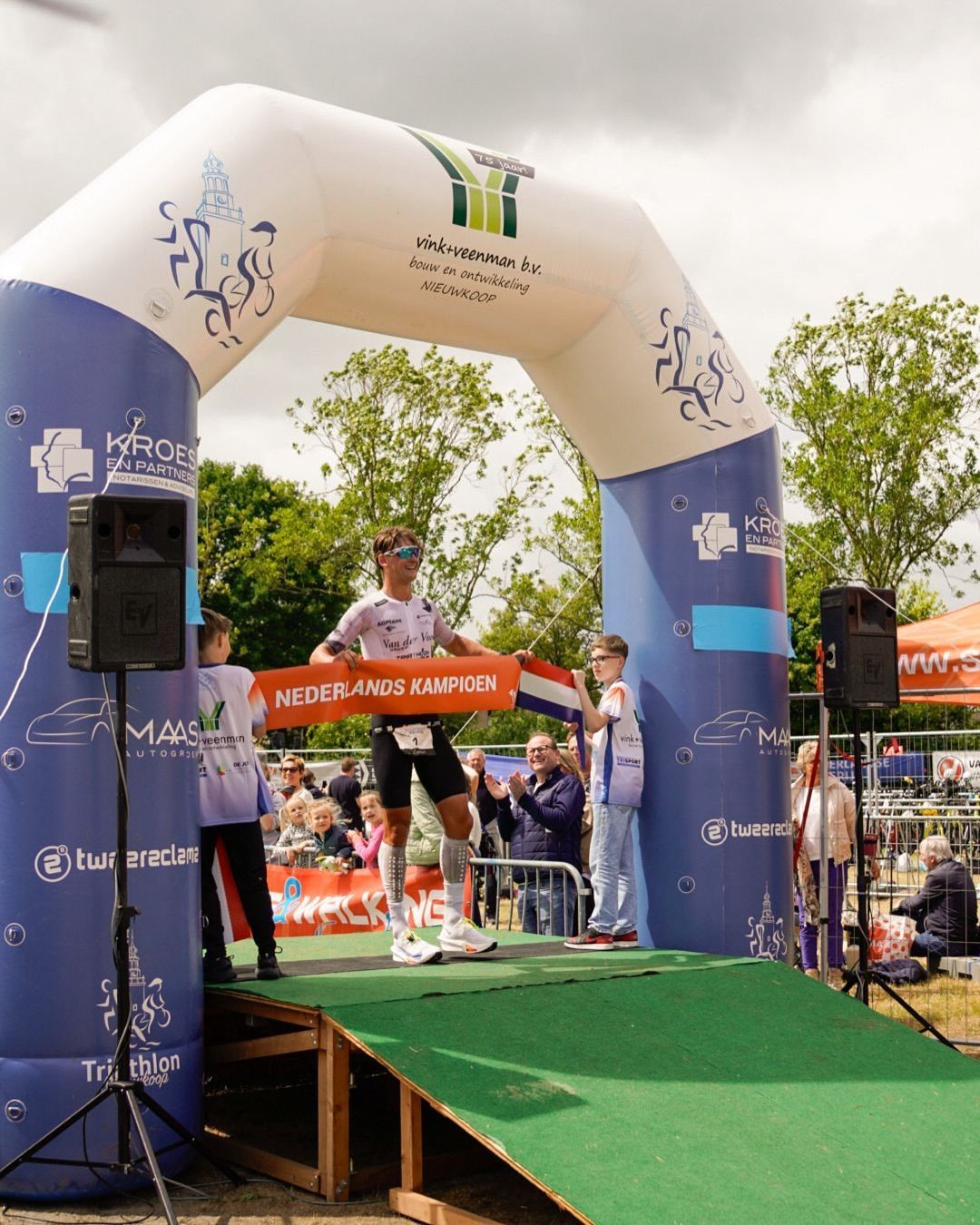 Olij Dutch National Champion Triathlon Tailwind wheels