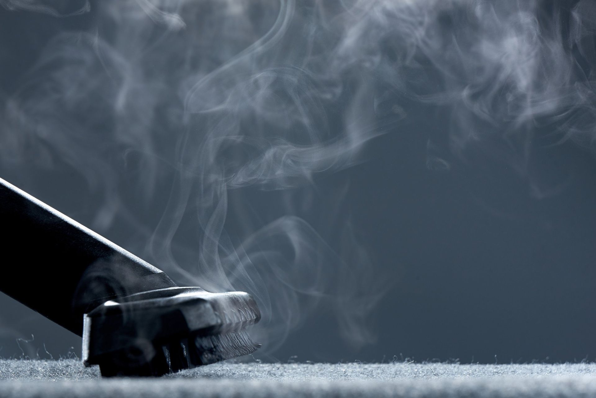 steam-cleaning carpet