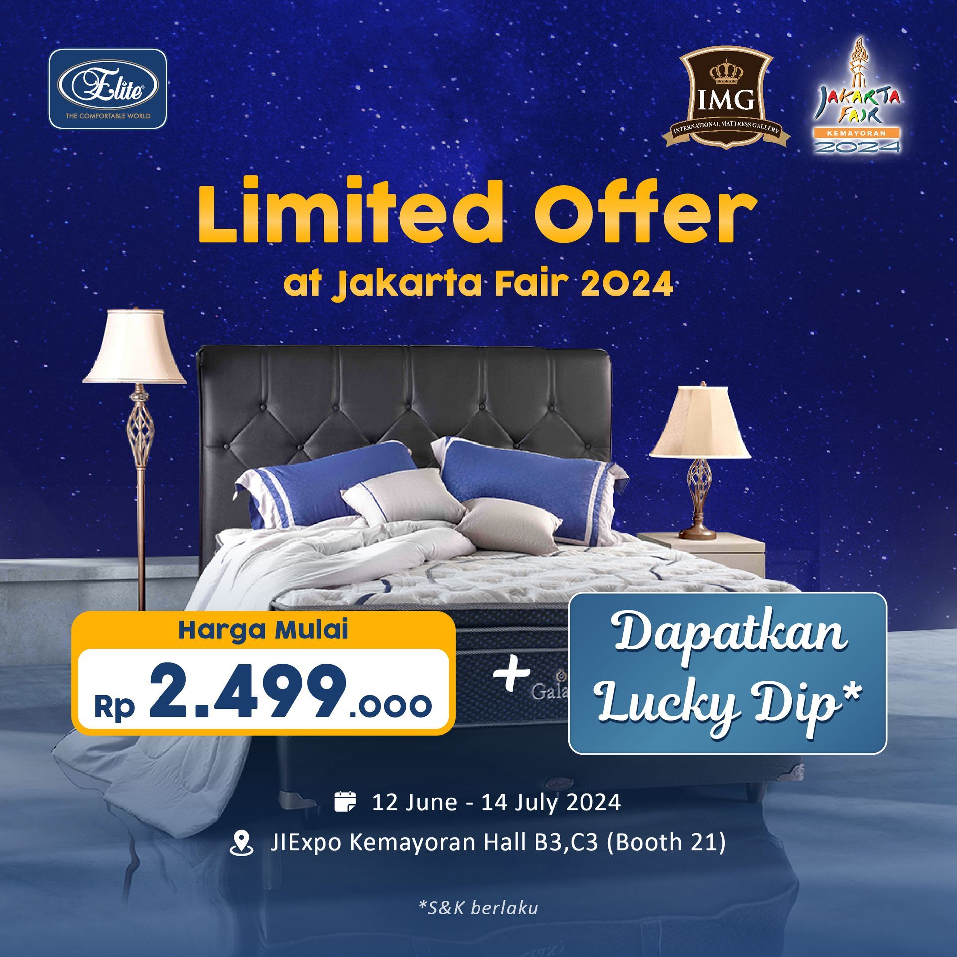 Elite Springbed Siapkan Promo Heboh Untuk Jakarta Fair 2024