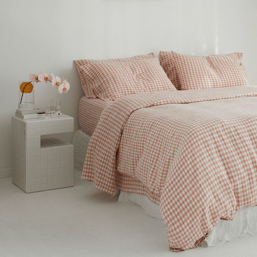 motif sprei gingham