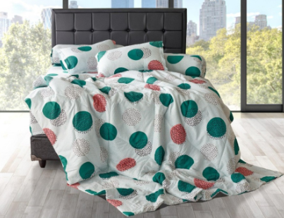 motif sprei polkadot