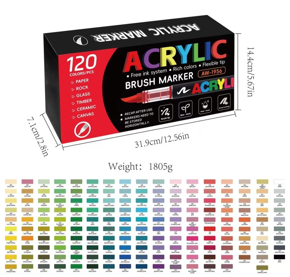 120 Acrylic Marker set | Spark English Center Vietnam