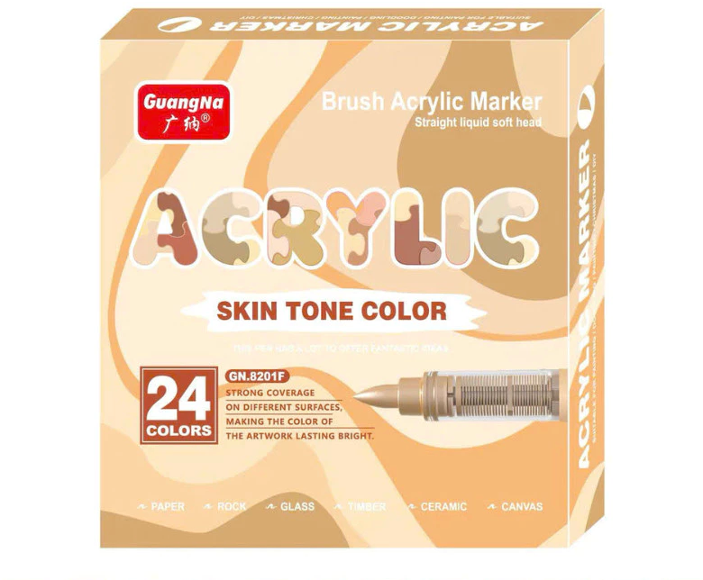 Skin tone Acrylic Markers | Spark English Center Vietnam