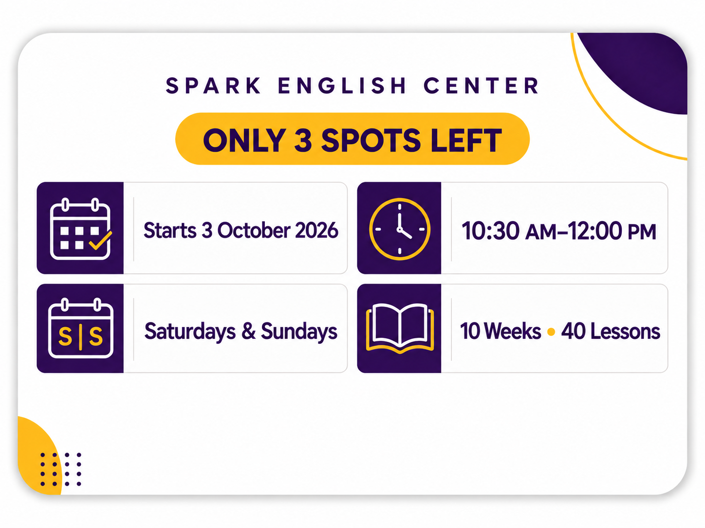 Speak Clearly | Spark English Center Vietnam