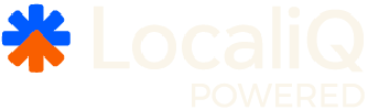 Localiq logo with blue and orange asterisk icon
