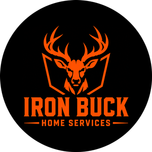 Orange deer logo with &ldquo;Iron Buck Home Services&rdquo;