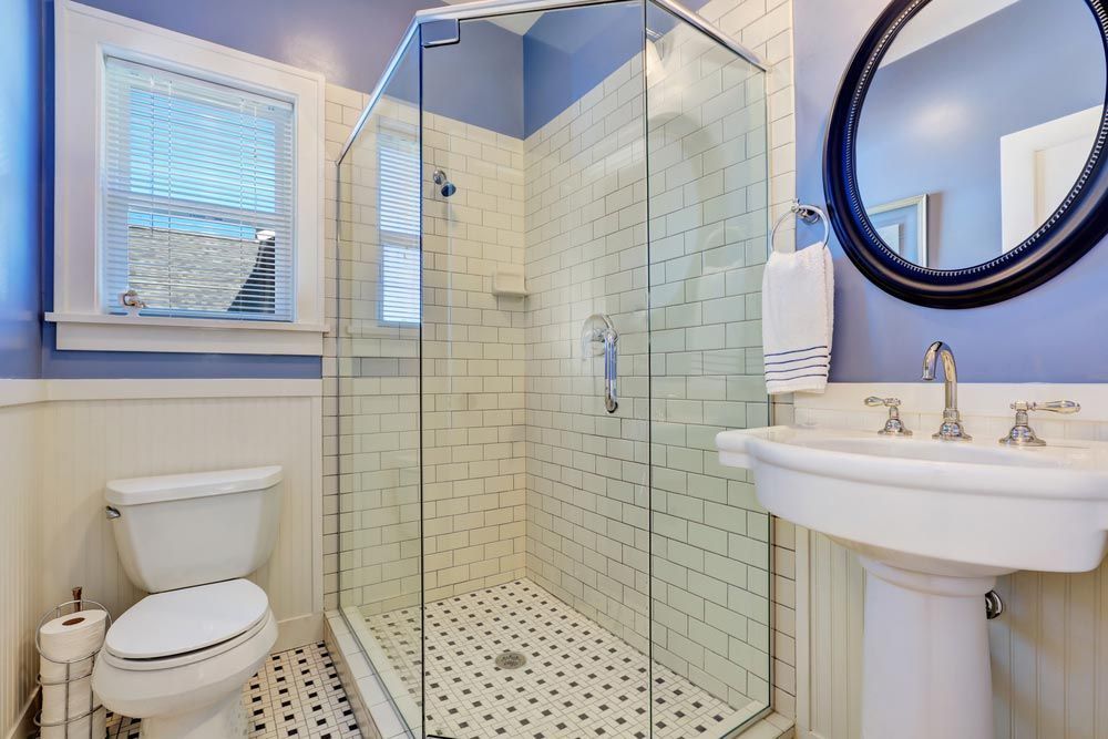 Unique Shower Glass Design — Capitol Glass in Tamworth, NSW