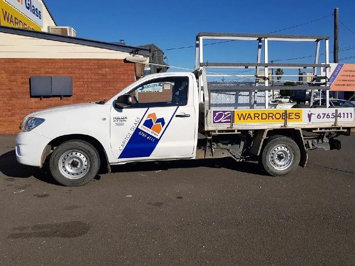 Capitol Glass Service Vehicle — Capitol Glass in Taminda, NSW