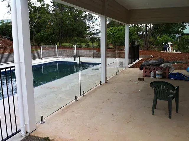 Balustrade Divider for Pool Area — Capitol Glass in Taminda, NSW