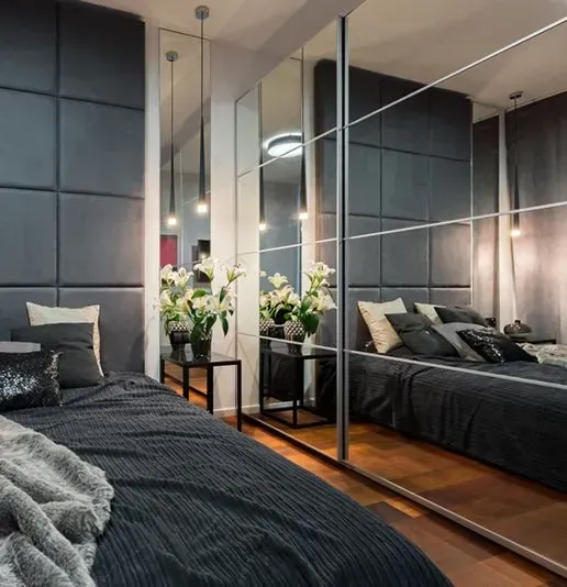 Spacious Bedroom Enhanced by a Generous Mirror — Capitol Glass in Taminda, NSW