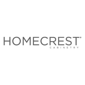 Homecrest Cabinetry logo in gray on a white background