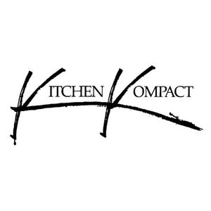 Black handwritten-style logo reading “Kitchen Impact” on a white background.