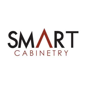 SMART Cabinetry logo with black and red text on a white background